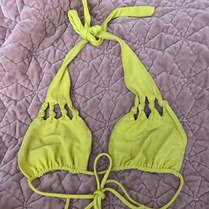 Mikoh neon green bikini